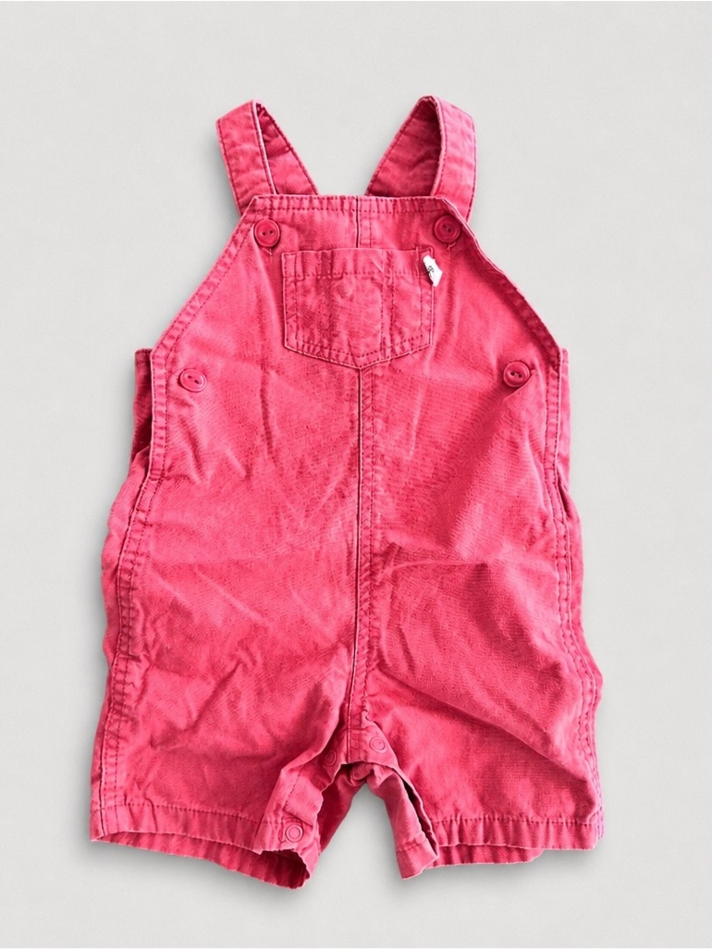 Kids Pink Short Overalls - Unbranded